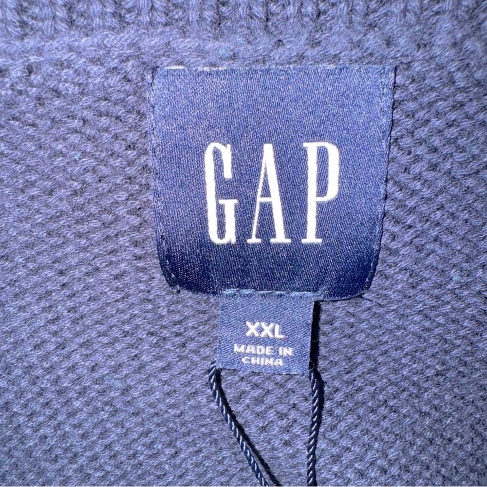 NWT Women’s Gap Crewneck Sweater Navy & Green Striped size XXL - Picture 5 of 6